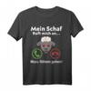 Schaf ruft an! Lustiges Tiermotiv T-Shirt für Tierliebhaber & Humorfreunde