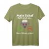 Schaf ruft an! Lustiges Tiermotiv T-Shirt für Tierliebhaber & Humorfreunde