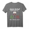 Schaf ruft an! Lustiges Tiermotiv T-Shirt für Tierliebhaber & Humorfreunde