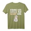 Komme Was Wolle Ich Schaf Das T-Shirt – Lustiges Näh- & Strickshirt für Oma und Mutter, perfekt für Woll- und Handarbeitsliebhaberinnen