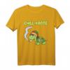 Chillkröte Schildkröte Raucht Gras - Lustiges Cannabis Kiffer T-Shirt mit Rastafari Hut für Stoner, Vaper & Legalisierungs-Unterstützer