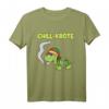 Chillkröte Schildkröte Raucht Gras - Lustiges Cannabis Kiffer T-Shirt mit Rastafari Hut für Stoner, Vaper & Legalisierungs-Unterstützer