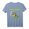 Chillkröte Schildkröte Raucht Gras - Lustiges Cannabis Kiffer T-Shirt mit Rastafari Hut für Stoner, Vaper & Legalisierungs-Unterstützer