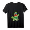 Damen Schildkröten Meeresschildkröten Haustier T-Shirt mit V-Ausschnitt – Niedliches Kawaii-Design, Perfekt als Schildkröten Geschenk für Kinder und Tierliebhaber