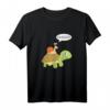 Huiiii - Schnecke reitet auf Schildkröte Kinder T-Shirt für Mädchen und Jungen - Lustiges Tiermotiv, klassisch geschnitten