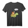 Huiiii - Schnecke reitet auf Schildkröte Kinder T-Shirt für Mädchen und Jungen - Lustiges Tiermotiv, klassisch geschnitten
