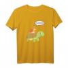 Huiiii - Schnecke reitet auf Schildkröte Kinder T-Shirt für Mädchen und Jungen - Lustiges Tiermotiv, klassisch geschnitten