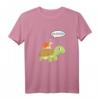 Huiiii - Schnecke reitet auf Schildkröte Kinder T-Shirt für Mädchen und Jungen - Lustiges Tiermotiv, klassisch geschnitten