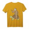 Faultier reitende Schildkröte T-Shirt – Lustig, faul und langsam – Perfektes Geschenk für Familie, Weihnachten, Halloween & Thanksgiving
