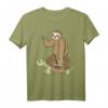 Faultier reitende Schildkröte T-Shirt – Lustig, faul und langsam – Perfektes Geschenk für Familie, Weihnachten, Halloween & Thanksgiving