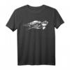 Wasserschildkröten Bild Illustration T-Shirt – Lustiges Tiermotiv für Damen, Herren & Kinder, ideales Geschenk für Schildkrötenliebhaber