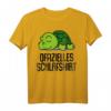 Offizielles Schlafshirt Pyjama mit Schildkröte - Lustiges Geschenk für Damen, Herren und Teenager zum Schlafen, Träumen und Relaxen