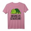 Offizielles Schlafshirt Pyjama mit Schildkröte - Lustiges Geschenk für Damen, Herren und Teenager zum Schlafen, Träumen und Relaxen