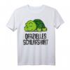 Offizielles Schlafshirt Pyjama mit Schildkröte - Lustiges Geschenk für Damen, Herren und Teenager zum Schlafen, Träumen und Relaxen