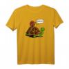 Schnecke Reitet Auf Schildkröte Kinder T-Shirt - Lustiges Waldtiere Motiv für Jungen und Mädchen