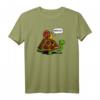 Schnecke Reitet Auf Schildkröte Kinder T-Shirt - Lustiges Waldtiere Motiv für Jungen und Mädchen