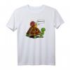 Schnecke Reitet Auf Schildkröte Kinder T-Shirt - Lustiges Waldtiere Motiv für Jungen und Mädchen