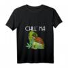 Damen Chillma Bong Kiffer Cannabis T-Shirt mit Chillkröte und Joint - Lustiges Hanfblatt Design für Kifferinnen