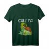 Damen Chillma Bong Kiffer Cannabis T-Shirt mit Chillkröte und Joint - Lustiges Hanfblatt Design für Kifferinnen