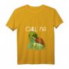 Damen Chillma Bong Kiffer Cannabis T-Shirt mit Chillkröte und Joint - Lustiges Hanfblatt Design für Kifferinnen