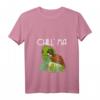 Damen Chillma Bong Kiffer Cannabis T-Shirt mit Chillkröte und Joint - Lustiges Hanfblatt Design für Kifferinnen