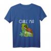 Damen Chillma Bong Kiffer Cannabis T-Shirt mit Chillkröte und Joint - Lustiges Hanfblatt Design für Kifferinnen