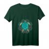 Damen Ozean Tier T-Shirt mit Schildkröte, Polynesisches Tattoo & Mandala Design, V-Ausschnitt, perfekt für Tierliebhaberinnen