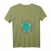 Damen Ozean Tier T-Shirt mit Schildkröte, Polynesisches Tattoo & Mandala Design, V-Ausschnitt, perfekt für Tierliebhaberinnen