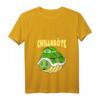Damen Relaxte Chillkröte T-Shirt mit V-Ausschnitt – Lustiges Schildkröten-Design für Tierliebhaber & Entspannungsfans