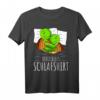 Offizielles Schlafshirt mit Schildkröte - Humorvolles Tiermotiv, Bequemes Oberteil für Morgenmuffel, Langschläfer & Bettliebhaber