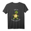 Schildkröte Bin da kann losgehen - Lustiges Statement T-Shirt mit Comic Cartoon Tier Motiv, perfektes Geschenk für Freunde, Familie & besondere Anlässe