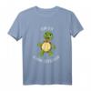 Schildkröte Bin da kann losgehen - Lustiges Statement T-Shirt mit Comic Cartoon Tier Motiv, perfektes Geschenk für Freunde, Familie & besondere Anlässe