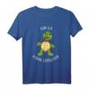 Schildkröte Bin da kann losgehen - Lustiges Statement T-Shirt mit Comic Cartoon Tier Motiv, perfektes Geschenk für Freunde, Familie & besondere Anlässe
