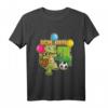 Kinder Fußball Schildkröte T-Shirt zum 4. Geburtstag - Perfektes Geschenk für Jungen mit Fußball- und Schildkröten-Motiv