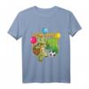 Kinder Fußball Schildkröte T-Shirt zum 4. Geburtstag - Perfektes Geschenk für Jungen mit Fußball- und Schildkröten-Motiv