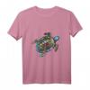 Buntes Meeresschildkröten T-Shirt – Umweltfreundliches Design für Strand, Urlaub & Meeresschutz, perfekt als Geschenk für Natur- und Meerestierliebhaber