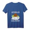 Damen Schlafende Schildkröte Offizielles Schlafshirt mit V-Ausschnitt - Lustiges Meerestier T-Shirt für Schildkröten- und Meerestierliebhaber