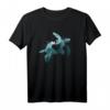 Vintage Schildkröte Silhouette | Herz Meeresschildkröte T-Shirt – Perfektes Geschenk für Schildkröten- und Meerestierliebhaber zu Weihnachten & Geburtstag