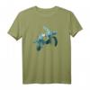 Vintage Schildkröte Silhouette | Herz Meeresschildkröte T-Shirt – Perfektes Geschenk für Schildkröten- und Meerestierliebhaber zu Weihnachten & Geburtstag