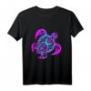 Buntes Taucher T-Shirt mit Schildkröte im Tribal Stil – Perfektes Geschenk für Taucher, Schnorchler & Freitaucher im Sommer