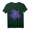Buntes Taucher T-Shirt mit Schildkröte im Tribal Stil – Perfektes Geschenk für Taucher, Schnorchler & Freitaucher im Sommer