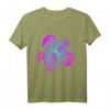 Buntes Taucher T-Shirt mit Schildkröte im Tribal Stil – Perfektes Geschenk für Taucher, Schnorchler & Freitaucher im Sommer