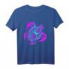 Buntes Taucher T-Shirt mit Schildkröte im Tribal Stil – Perfektes Geschenk für Taucher, Schnorchler & Freitaucher im Sommer