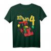 Kinder T-Shirt zum 4. Geburtstag mit Schildkröte & Go-Kart - Perfekt für kleine Geburtstagskinder, Jungen und Mädchen