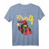 Kinder T-Shirt zum 4. Geburtstag mit Schildkröte & Go-Kart - Perfekt für kleine Geburtstagskinder, Jungen und Mädchen