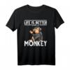 Schimpanse Affe T-Shirt – Perfektes Geschenk für Tierliebhaber, Zoowärter & Affenfans zu Weihnachten & Geburtstag
