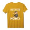 Schimpanse Affe T-Shirt – Perfektes Geschenk für Tierliebhaber, Zoowärter & Affenfans zu Weihnachten & Geburtstag