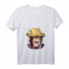 Damen Schimpanse Farmer T-Shirt mit V-Ausschnitt - Lustiges Geschenk für Tierliebhaber, Landwirte & Schimpansen-Fans zu Weihnachten & Geburtstag