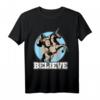 Believe Schimpanse reitet Einhorn – Fantasievolles T-Shirt mit Freundschaft, Hoffnung und positiver Botschaft
