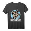 Believe Schimpanse reitet Einhorn – Fantasievolles T-Shirt mit Freundschaft, Hoffnung und positiver Botschaft